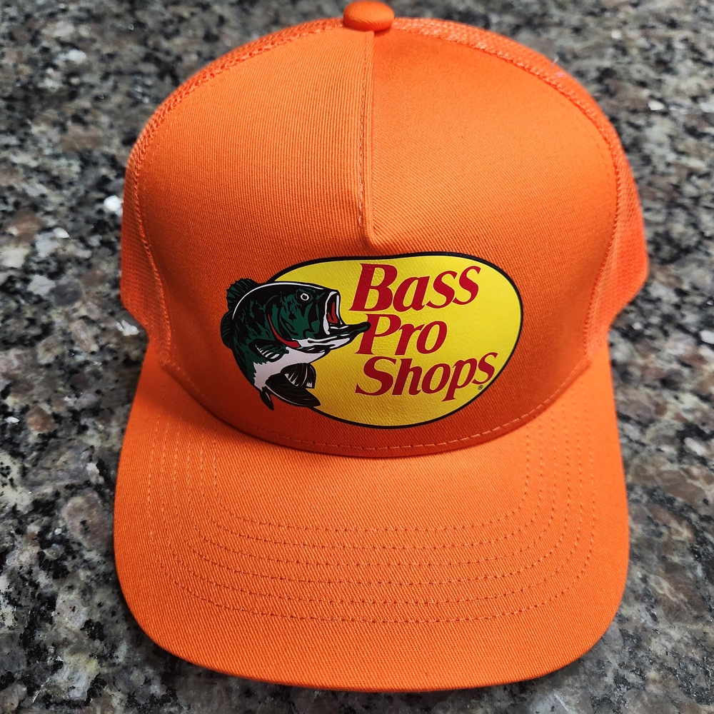 Bass Pro Shops Blaze Orange Mesh Cap